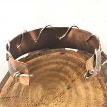 Load image into Gallery viewer, Laced and Etched Copper Cuff