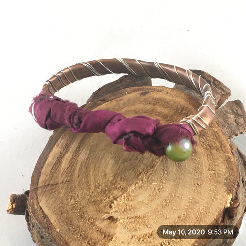 Copper and Silver Bracelet