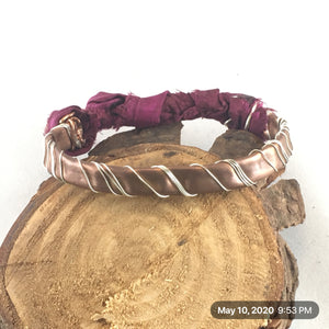 Copper and Silver Bracelet