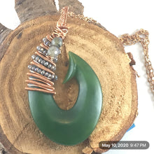 Load image into Gallery viewer, Maori Jade Hook Necklace
