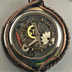 Watch Gears and Copper Necklace