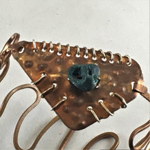 Load image into Gallery viewer, Back &amp; forth copper &amp; druzy bracelet