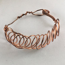 Load image into Gallery viewer, Copper spiral bracelet