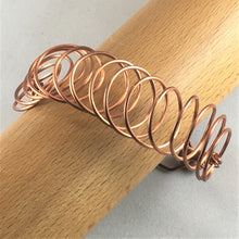 Load image into Gallery viewer, Copper spiral bracelet