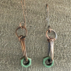 Nut earrings: Just hanging around