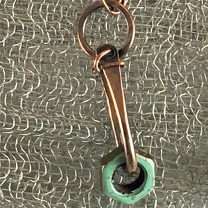 Nut earrings: Just hanging around