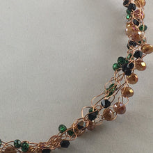 Load image into Gallery viewer, Crocheted copper wire necklace version 3
