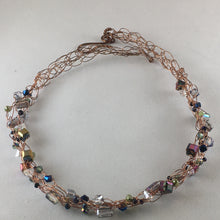 Load image into Gallery viewer, Crocheted copper wire necklace version 1