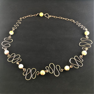 Wavy Copper necklace