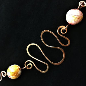 Wavy Copper necklace