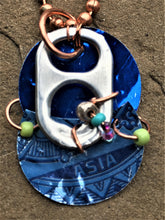 Load image into Gallery viewer, Blue Continent Necklace - Trail trash