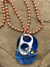 Load image into Gallery viewer, Blue Continent Necklace - Trail trash