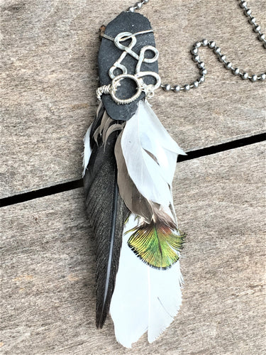 Feathers on the Loose Necklace - Trail trash