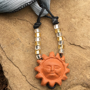 Ceramic Sun Necklace - Trail trash