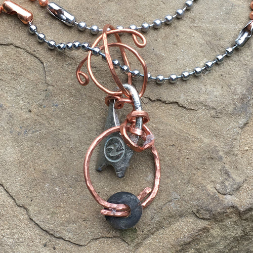 Free-form Metals Necklace - Trail trash