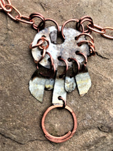 Load image into Gallery viewer, Dangling Tin Necklace - Trail trash