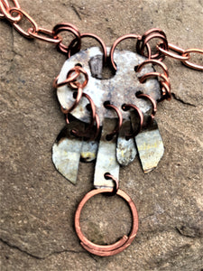 Dangling Tin Necklace - Trail trash