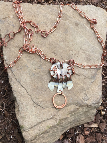 Dangling Tin Necklace - Trail trash