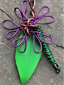 Green Leaf Necklace - Trail trash