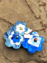 Load image into Gallery viewer, Blue Bouquet Necklace - Trail trash