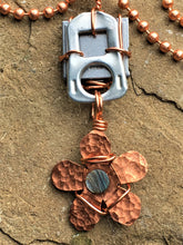 Load image into Gallery viewer, Copper Flower Necklace - Trail trash