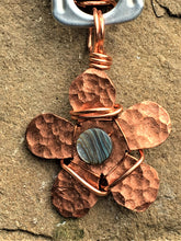 Load image into Gallery viewer, Copper Flower Necklace - Trail trash