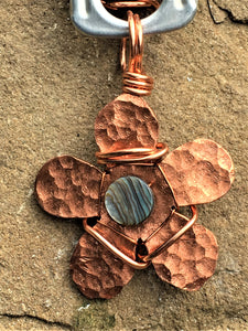 Copper Flower Necklace - Trail trash
